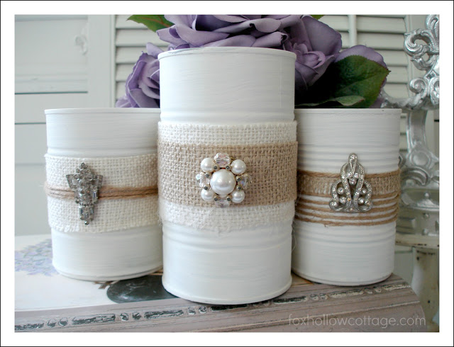 12 Pretty Ways to Use an Ordinary Tin Can- For a fun and frugal way to make some new home décor, try these tin can upcycles! There are so many pretty ways to use an ordinary tin can! | #upcycle #craft #recycle #diyProject #ACultivatedNest