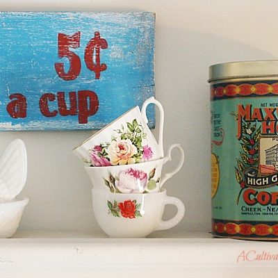 vintage coffee can