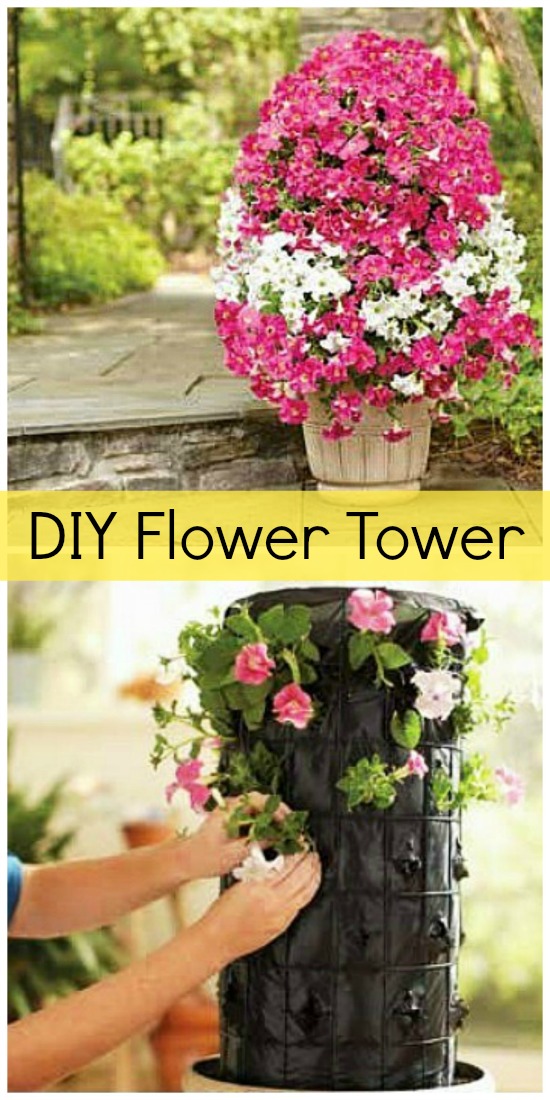 DIY Flower Tower