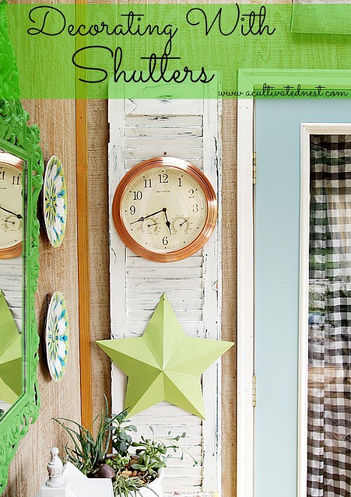Decorating with old shutters