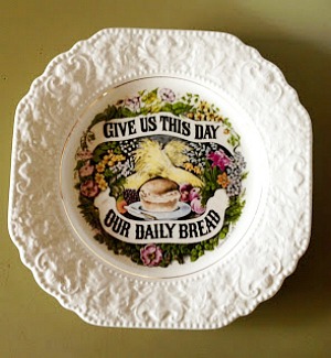give us this day our daily bread plate