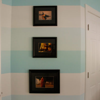 how to paint horizontal stripes on a wall