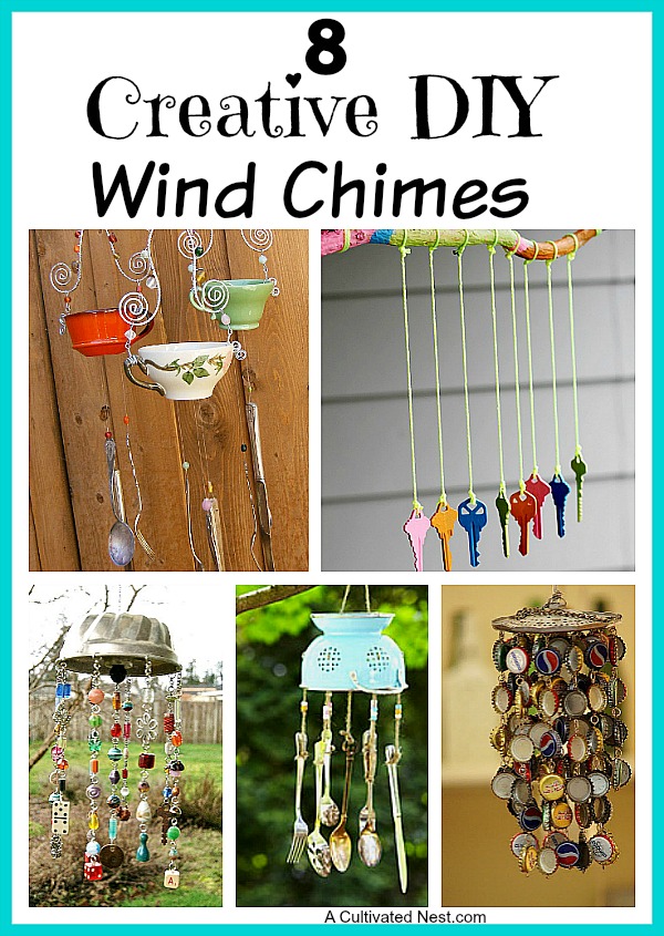 Whimsical Repurposed Wind Chimes - Welcome To Nana's