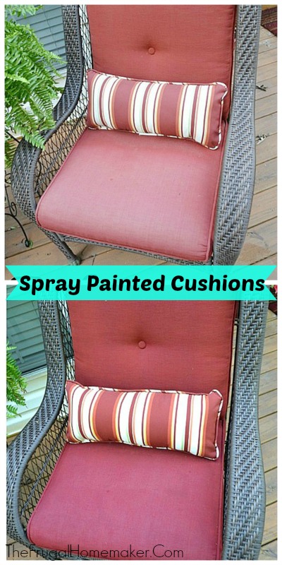 Fabric Paint on Patio Cushions