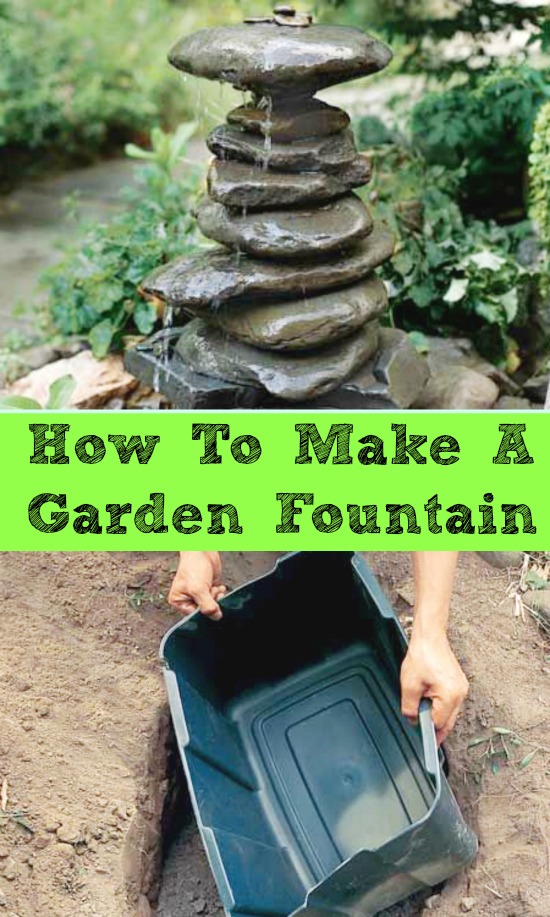 homemade garden fountain ideas