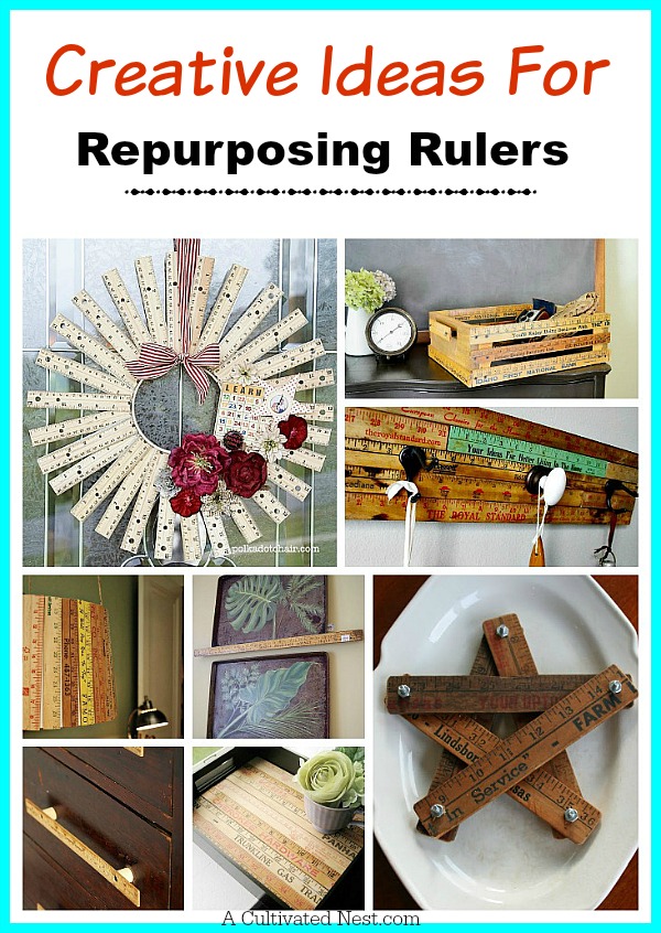 Who knew you could make so many cute things with rulers! Creative ideas for repurposing rulers