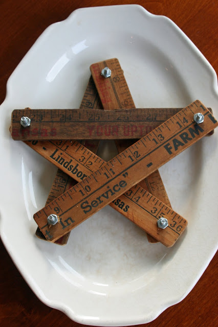 Repurposed rulers like this star from Mamie Jane's