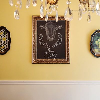 A Cultivated Nest DIY dining room chalkboard