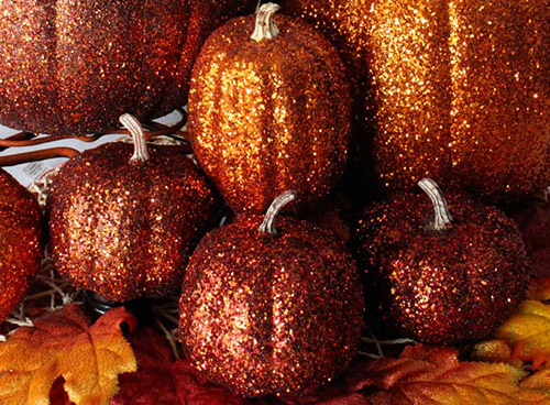 glitter pumpkins wallpaper