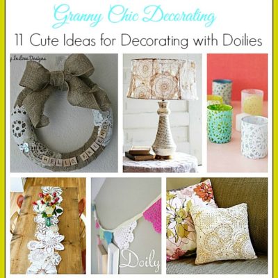 11 cute ideas for decorating with doilies