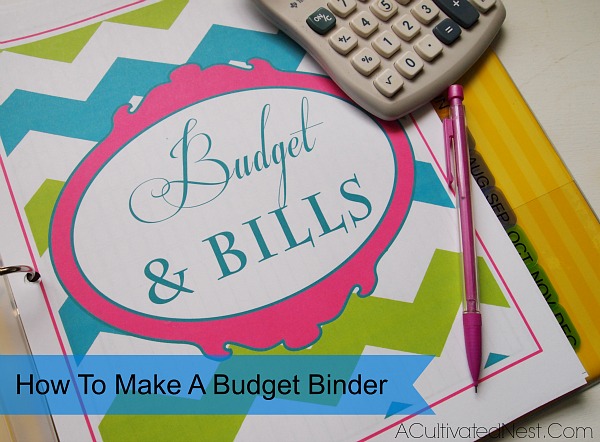 how to make a budget binder