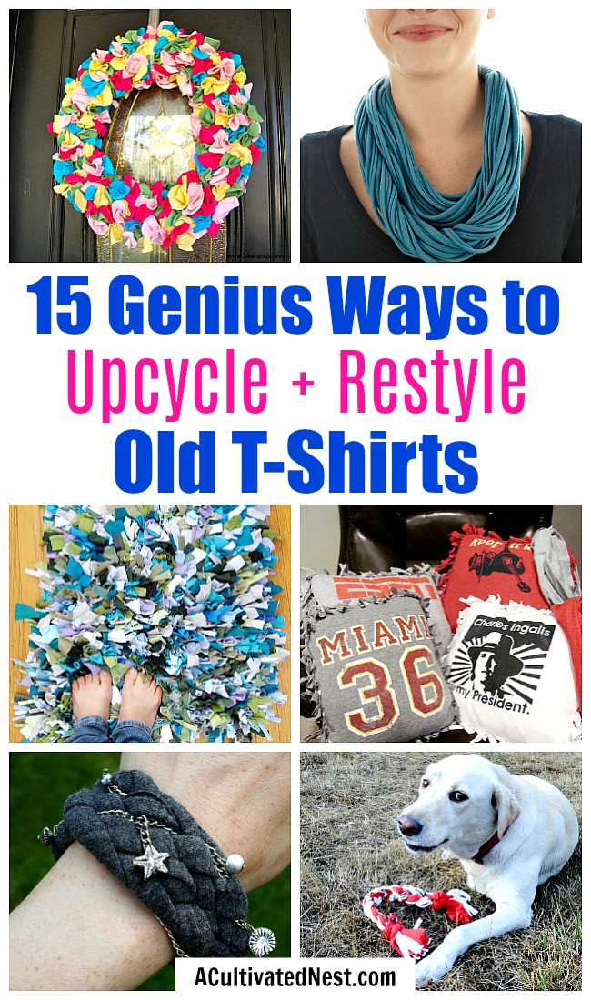 15 Ways to Repurpose or Restyle T-Shirts