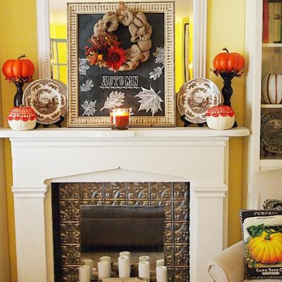 A Cultivated Nest Fall Mantel