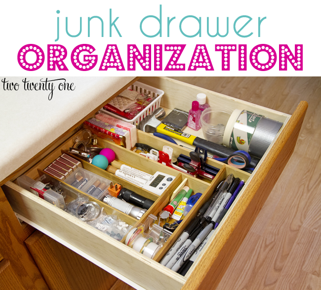 DIY Junk Drawer Organizer