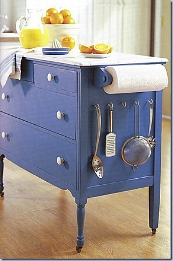 Repurposed Dresser Kitchen Island