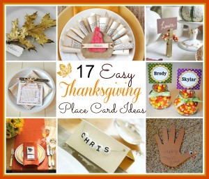 10 Easy DIY Ideas for Thanksgiving Place Cards- It's easy to make your Thanksgiving table look gorgeous with these DIY Thanksgiving place card ideas! | #ThanksgivingCrafts #placeCards #crafts #Thanksgiving #ACultivatedNest