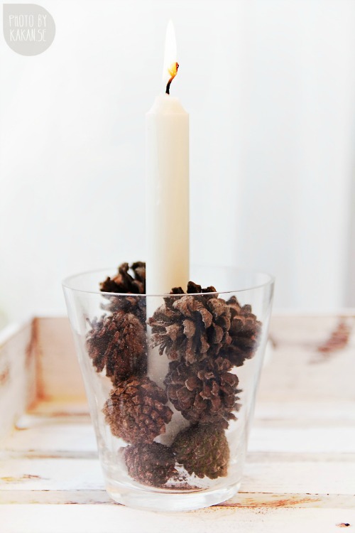 Thanksgiving Craft for Kids: DIY Candle Holder with Beans - Family Spice