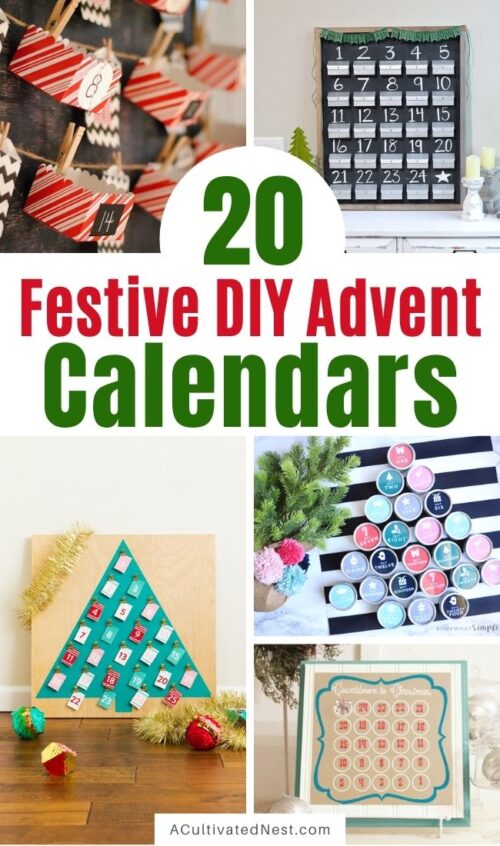 20 Fantastic DIY Advent Calendars- A Cultivated Nest