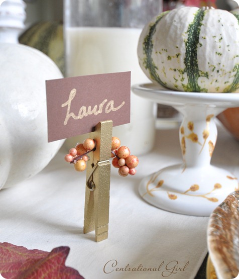 10 Easy DIY Thanksgiving Place Cards- Make your Thanksgiving dinner table look gorgeous with these DIY Thanksgiving place card ideas! | #placeCards #ThanksgivingCrafts #crafts #Thanksgiving #ACultivatedNest