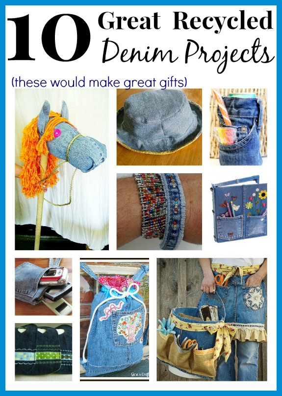10 New Ways to Upcycle Old Jeans Into Great Gifts!