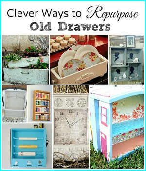 How to Repurpose Old Drawers- Don't throw out the drawers from an old dressers! Check out these Clever Ways to Repurpose Old Drawers! | upcycle, repurpose, reuse, DIY decor ideas