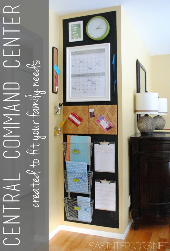 Awesome Ideas for DIY Family Command Centers - If you're not familiar with the idea of a Family Command Centers, it's basically just a one-stop family organization area. Here are a few examples that I find inspiring! | #ACultivatedNest