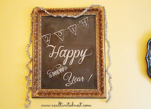 Happy New Year Chalkboard