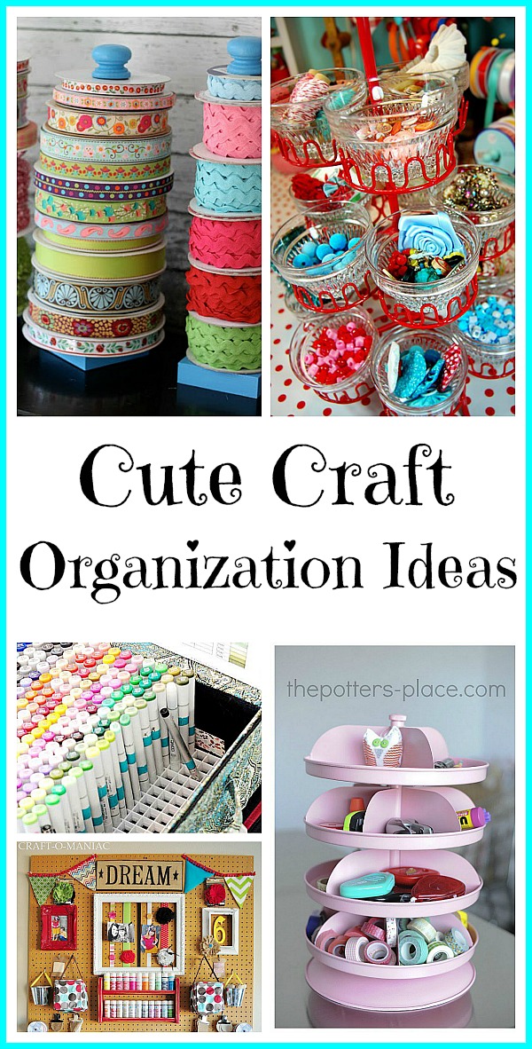 Organize Your Home: Cute Craft Organization Ideas- What better way to start the new year than with an organized home? Check out these 20 articles to help organize your home for the new year! | organizing tips, organize your home in a weekend, organize, #organizing #homeOrganization #ACultivatedNest