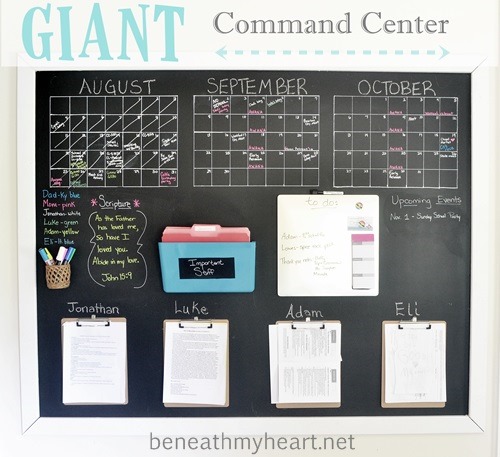 Awesome Ideas for DIY Family Command Centers - If you're not familiar with the idea of a Family Command Centers, it's basically just a one-stop family organization area. Here are a few examples that I find inspiring! | #ACultivatedNest