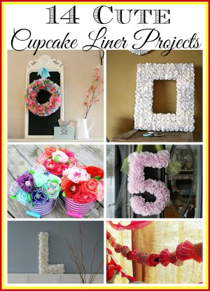 14 Cute Cupcake Liner Crafts- If you want an inexpensive and cute crafting material, you need to try cupcake liners! Get inspired with these cupcake liner crafts! | #upcycle #crafts #diyProjects #craftProjects #ACultivatedNest