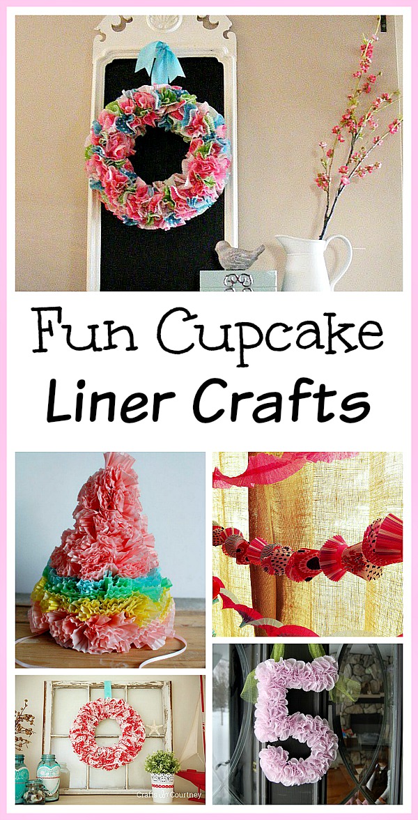 14 Cute Cupcake Liner Crafts- Cupcake liners are inexpensive, cute, come in a variety of designs and are great for crafting! Get inspired with these cupcake liner crafts! | #upcycle #crafts #diyProjects #upcycling #ACultivatedNest