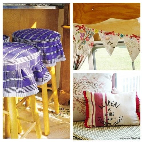 DIY Linen Tea Towels  Upcycle Sewing Project - Tidbits