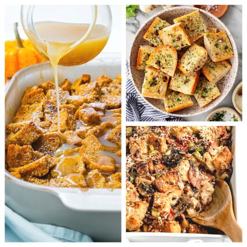 20 Brilliant Ways To Use Leftover Bread- I found some great recipes for leftover bread! Days old bread makes a great ingredient in stuffing, casseroles, puddings, and more! | what to do with old bread, #recipes #frugalLiving #leftoverBread #frugalRecipes #ACultivatedNest