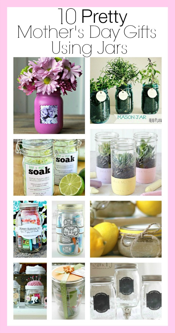 10 Pretty Mother's Day Gifts Using Jars- Forget the lines this year, these 10 Pretty Mother's Day Gifts Using Jars will warm mom's heart. They're easy to make, and are gifts she's sure to love! | Mother's Day gift ideas, #mothersDay #diyGifts #homemadeGifts #masonJarGifts #ACultivatedNest