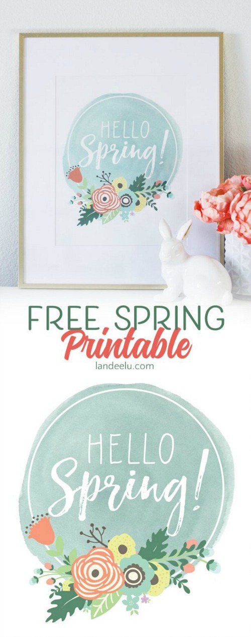 15 Cute Free Printable Wall Art for Spring- These spring wall art prints are an easy (and inexpensive) way to get your home ready for spring! | spring decor, spring art prints, Easter decor, Easter art prints, #freePrintables #wallArt #spring #decor #ACultivatedNest