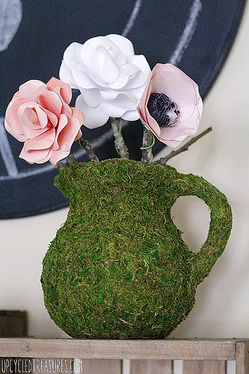 DIY Moss Pots - Spring Craft With Living Moss - Sew Historically