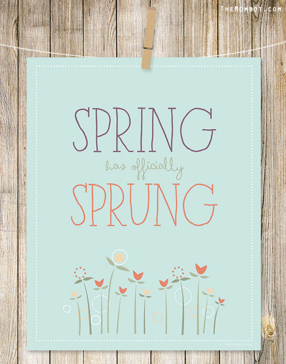 printable spring decorations