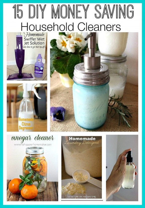 15 DIY Money Saving Household Cleaners