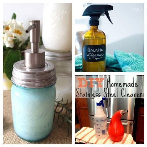 Great DIY Money Saving Household Cleaners - All of these Great DIY Money Saving Household Cleaners will make your home sparkle! Plus, you'll save money and they smell great too. | #ACultivatedNest