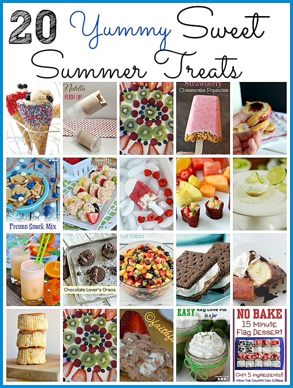 20 Yummy Sweet Summer Treats- These are some of the tastiest homemade sweet summer treats ever! They are calling your name and will keep you cool and refreshed this summer! | cold dessert recipes for summer, #recipe #dessert #iceCream #summer #ACultivatedNest