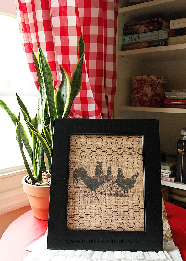 Free Home Decor Printable Chickens Burlap Chicken Wire A Cultivated Nest