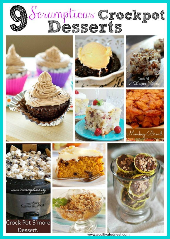 9 Scrumptious desserts that you can make in a Crock-Pot/slow cooker!