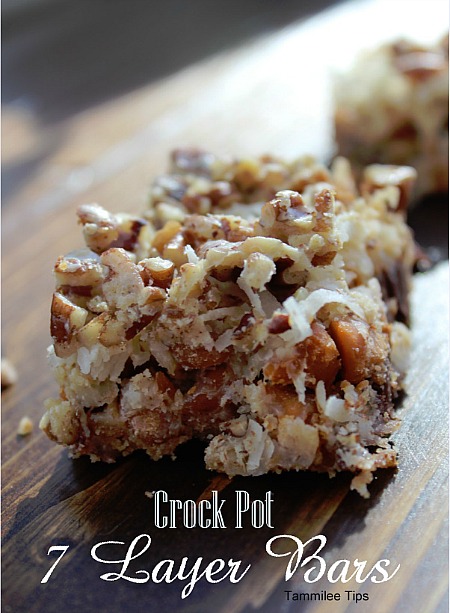 crock pot 7 layer bars by Tammilee Tips