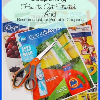 Here's a basic guide for how to get started using coupons and a list of resources for printable coupons