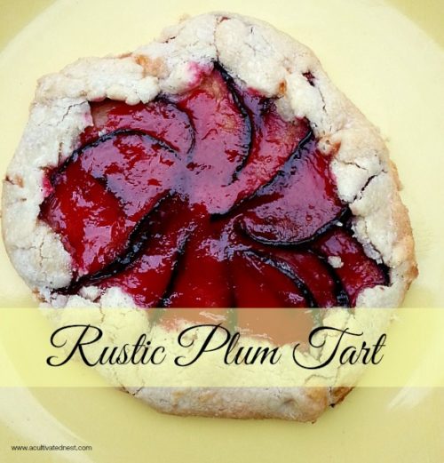 Rustic Plum Tart