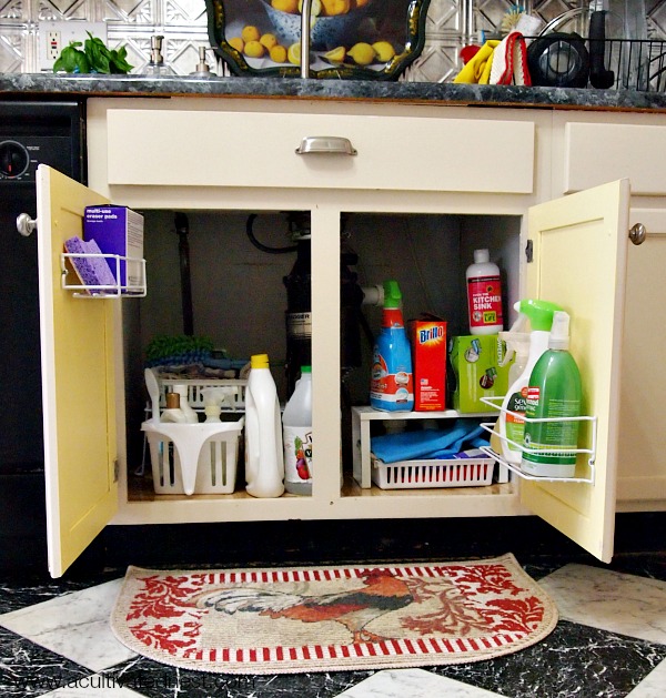 Maximize the Space Under Your Sink With This Sliding Organizer