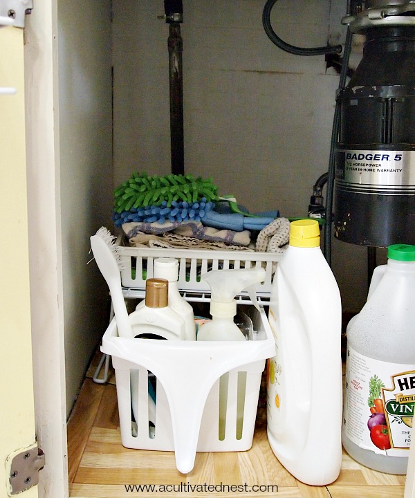 How To Maximize Storage Under The Kitchen Sink – Come Home For Comfort