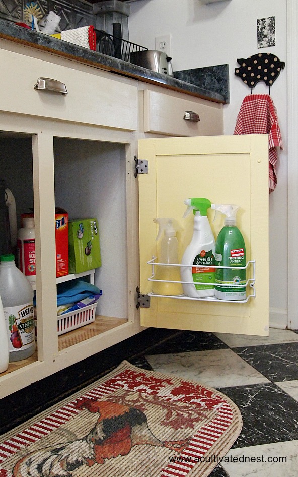 Maximize the Space Under Your Sink With This Sliding Organizer