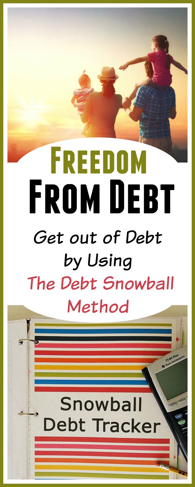 Get Out of Debt By Using The Debt Snowball Method - Are you trying to pay down debt but you’re not getting anywhere? Consider using the debt snowball system to get rid of your debt for good. Here's how it works and also a list of Debt Snowball Calculators that you can use. | budgeting, how to get out of debt, paying off bills, #debtFree #debt #payOffDebt #payDownDebt #getOutOfDebt #debtSnowball #daveRamsey