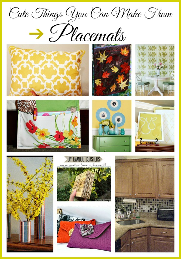 Cute things you can make with placemats